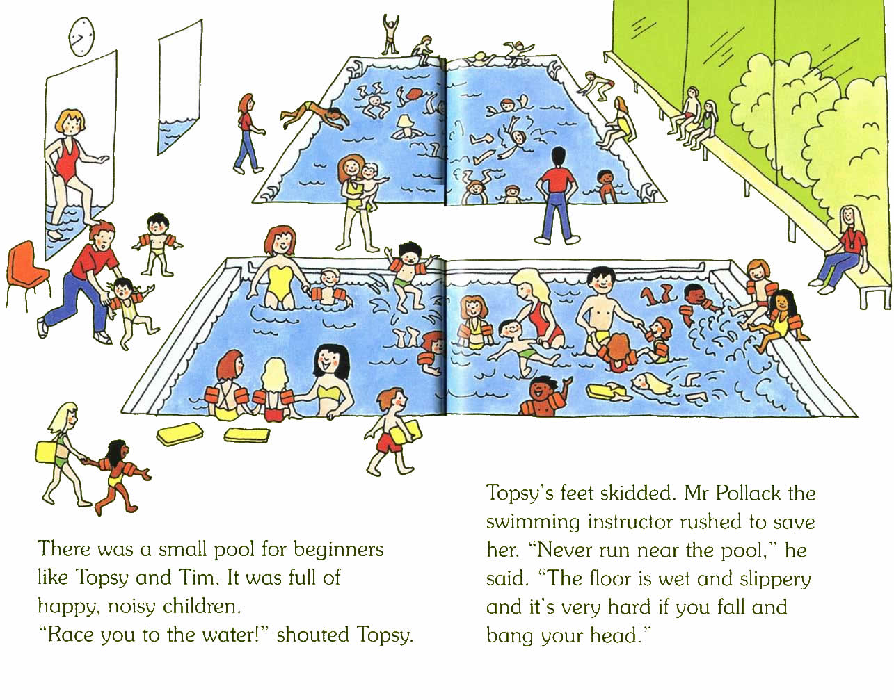 Ladybird - Topsy Tim Books - Learn To Swim (04),绘本,绘本故事,绘本阅读,故事书,童书,图画书,课外阅读